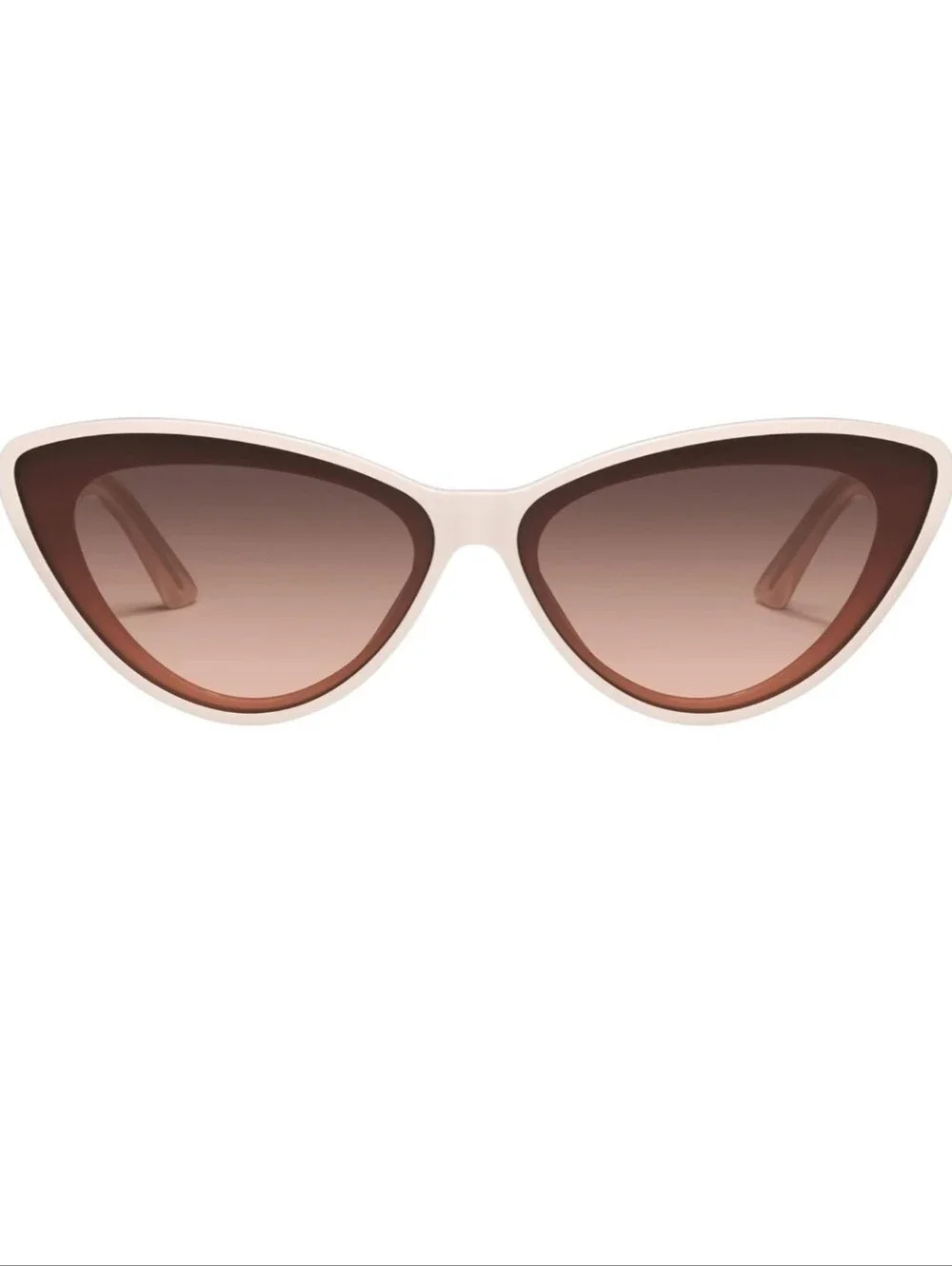 QUAY Tempted Sunglasses - Champagne/Brown Fawn